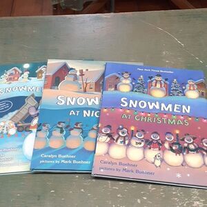 Set of 3 Books "Snowmen at night, all year, and at Christmas